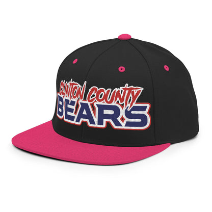 Snapback Hat | CLINTON COUNTY BEARS | Script Logo