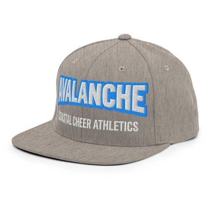 Snapback Hat | Coastal Cheer Athletics Avalanche | Alt Logo