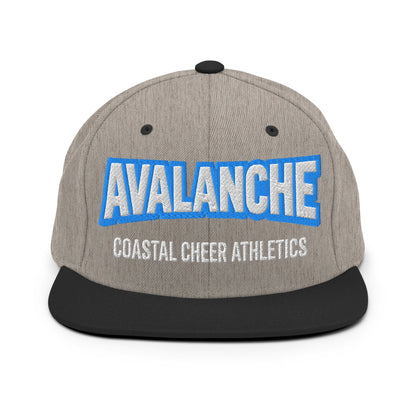 Snapback Hat | Coastal Cheer Athletics Avalanche | Alt Logo