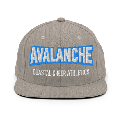 Snapback Hat | Coastal Cheer Athletics Avalanche | Alt Logo