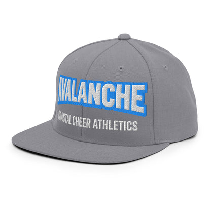 Snapback Hat | Coastal Cheer Athletics Avalanche | Alt Logo