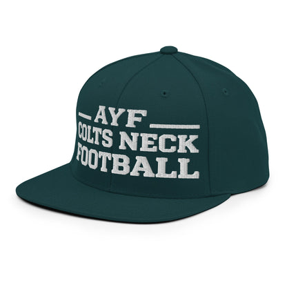 Snapback Hat | Colts Neck Cougars | Youth Tackle Football (AYF) | Varsity Badge Logo