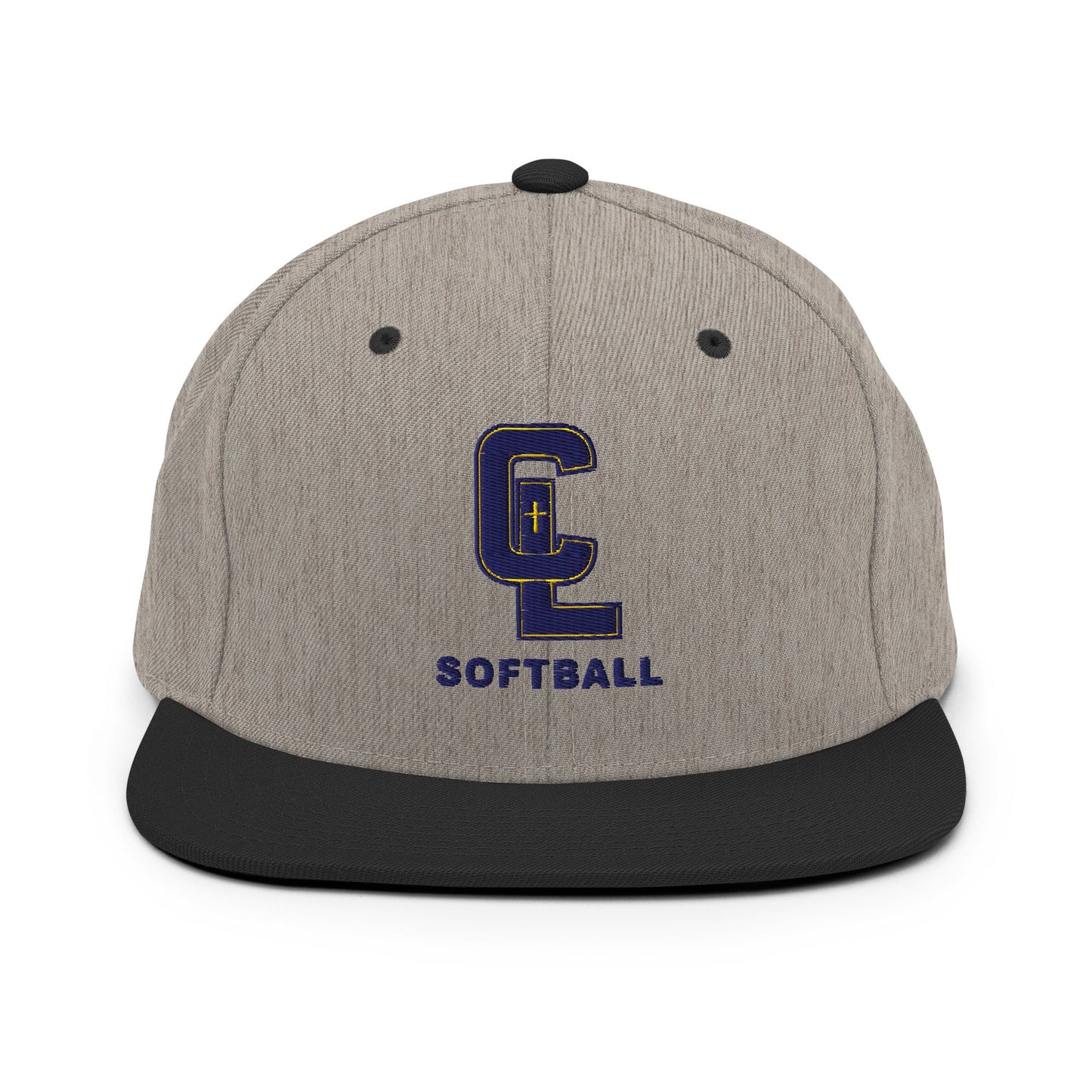 Snapback Hat | Crean Lutheran Softball | Navy CL Softball Logo