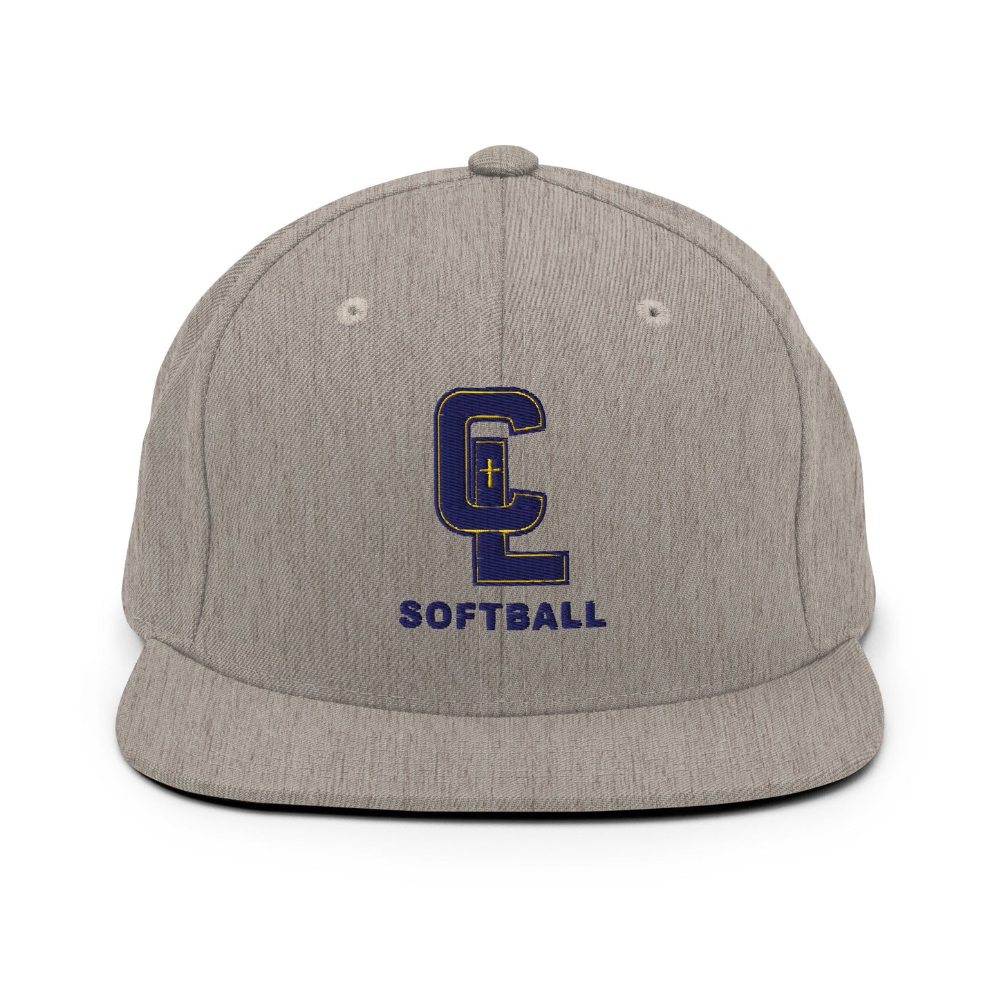 Snapback Hat | Crean Lutheran Softball | Navy CL Softball Logo