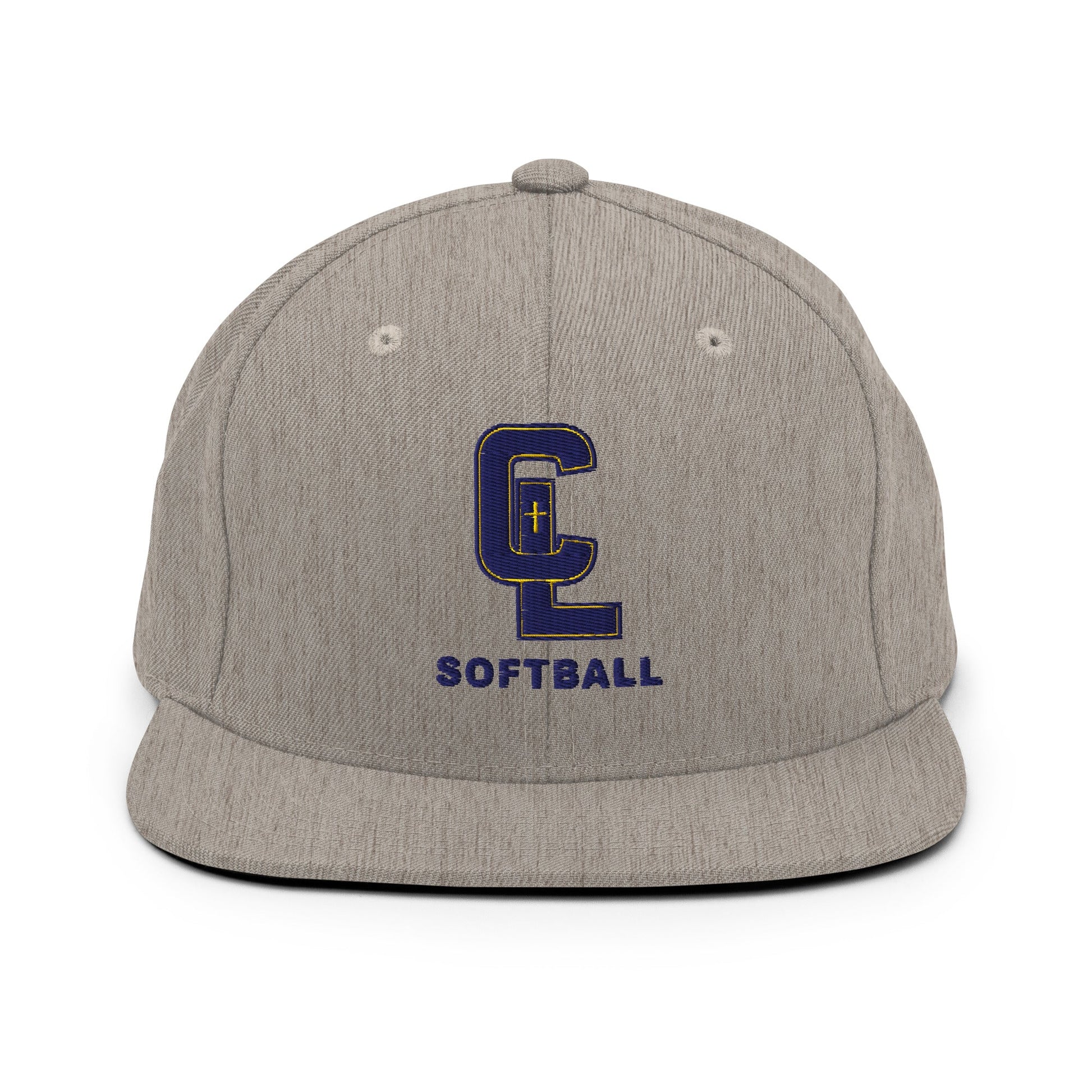 Snapback Hat | Crean Lutheran Softball | Navy CL Softball Logo