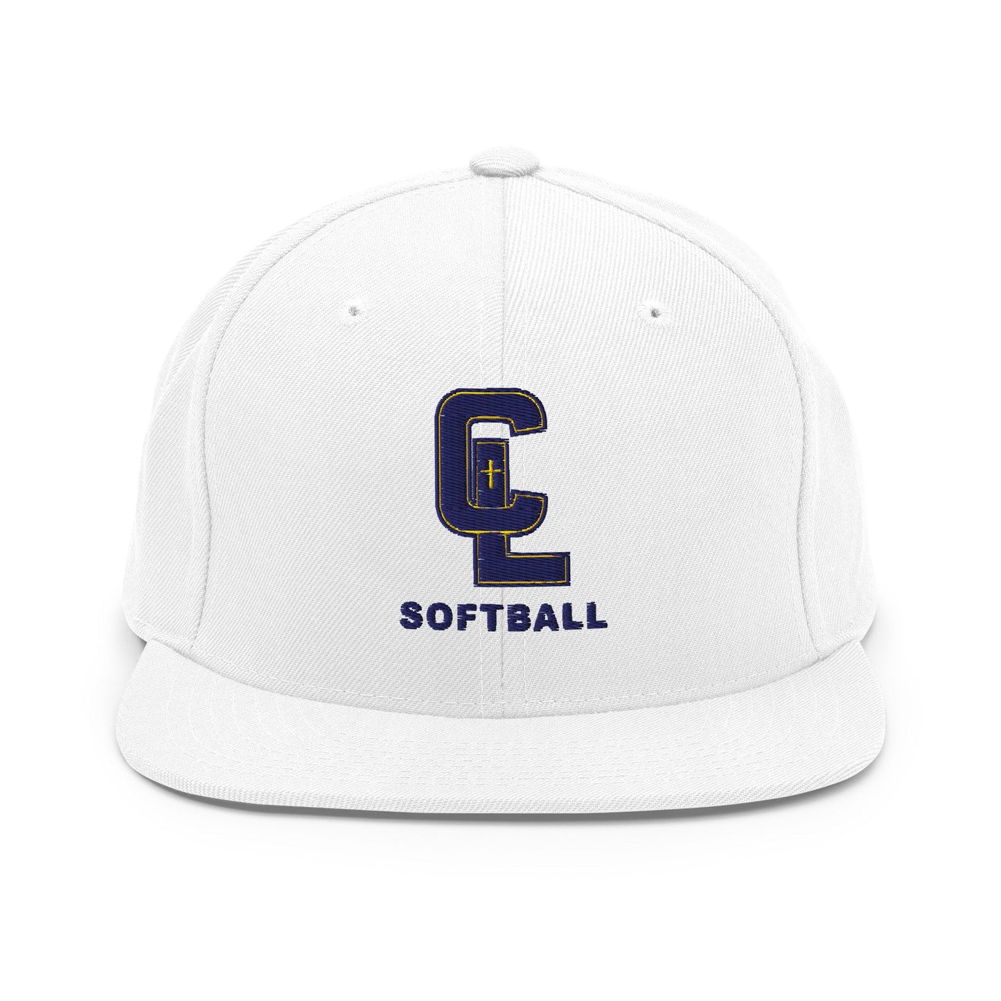 Snapback Hat | Crean Lutheran Softball | Navy CL Softball Logo