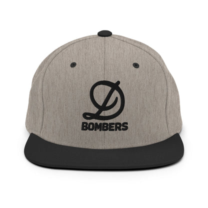 Snapback Hat | Diamond Bombers | Bomber Varsity - Black Logo