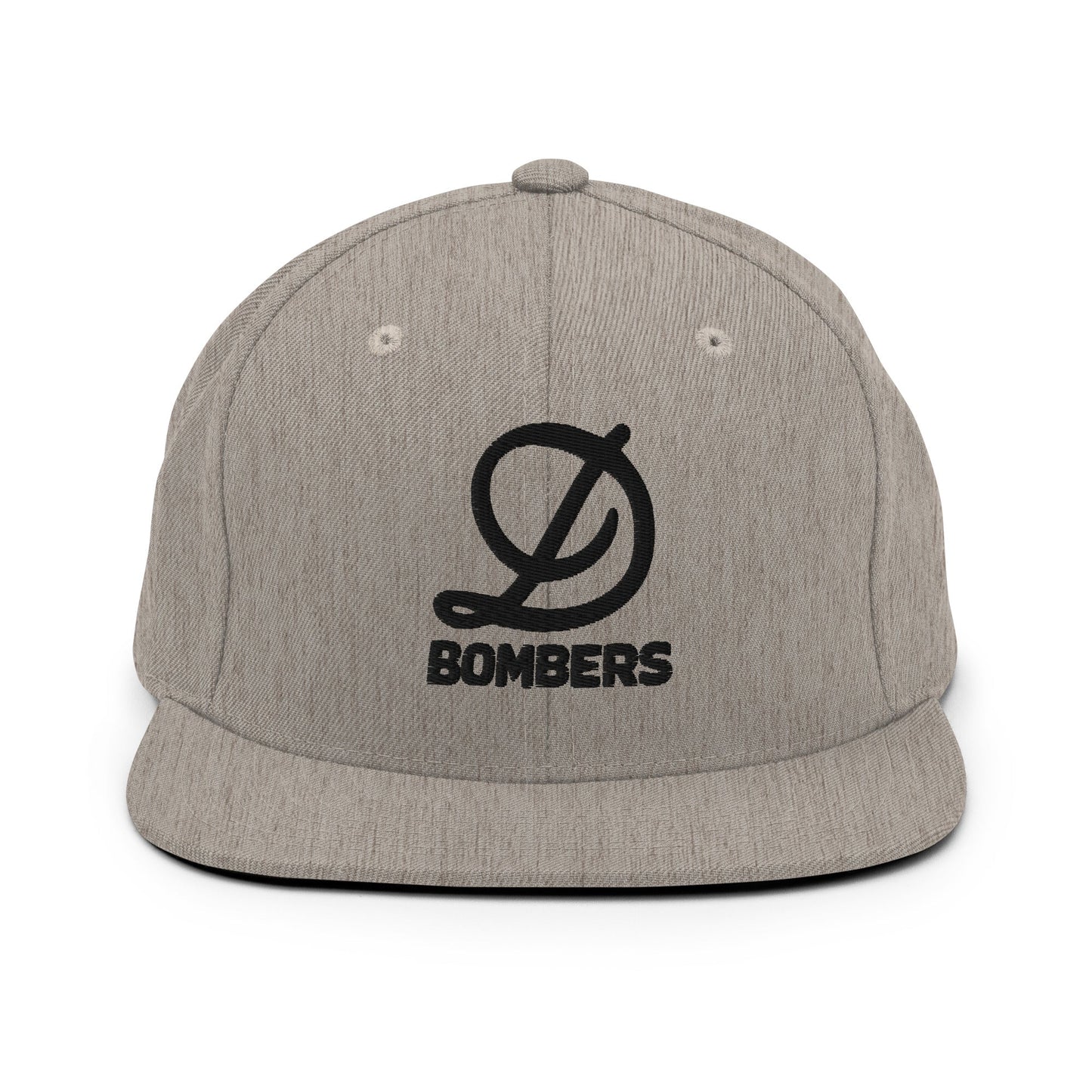 Snapback Hat | Diamond Bombers | Bomber Varsity - Black Logo