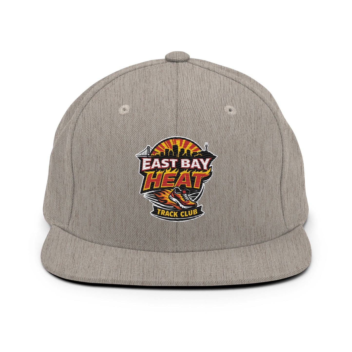 Snapback Hat | East Bay Heat Track Club | Alt Logo