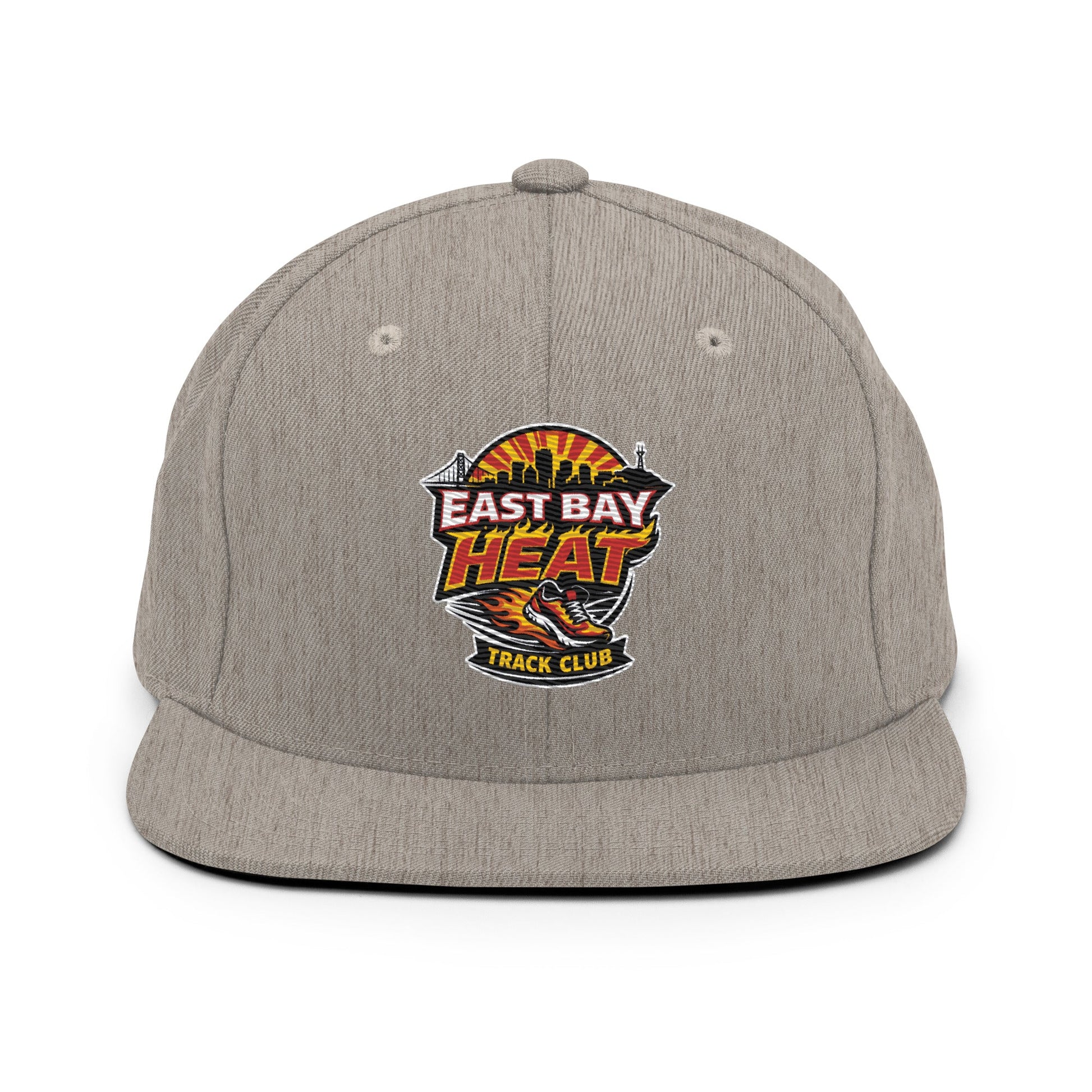 Snapback Hat | East Bay Heat Track Club | Alt Logo
