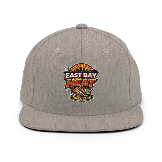 Snapback Hat | East Bay Heat Track Club | Alt Logo