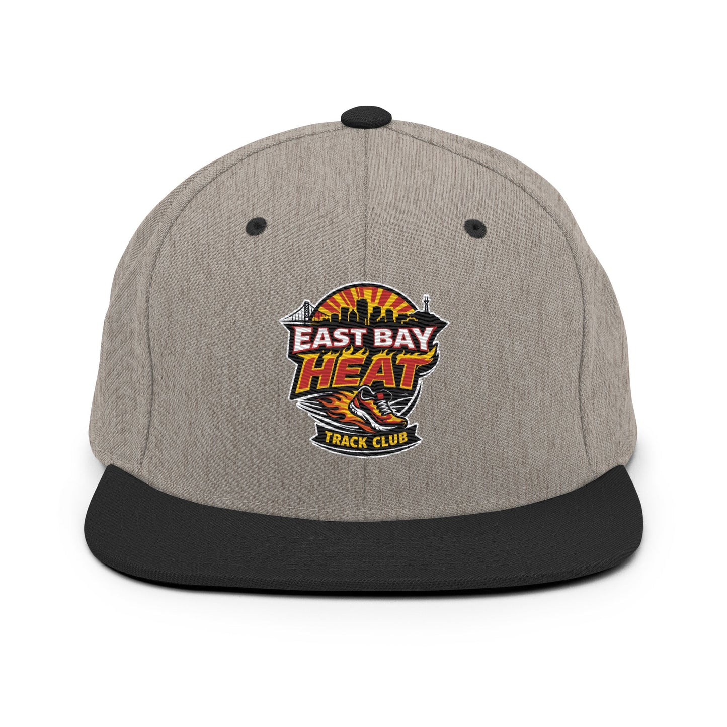 Snapback Hat | East Bay Heat Track Club | Alt Logo