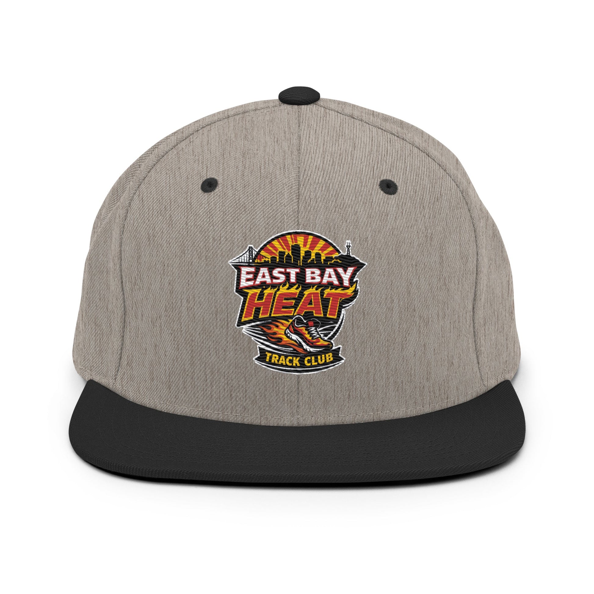 Snapback Hat | East Bay Heat Track Club | Alt Logo