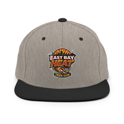 Snapback Hat | East Bay Heat Track Club | Alt Logo