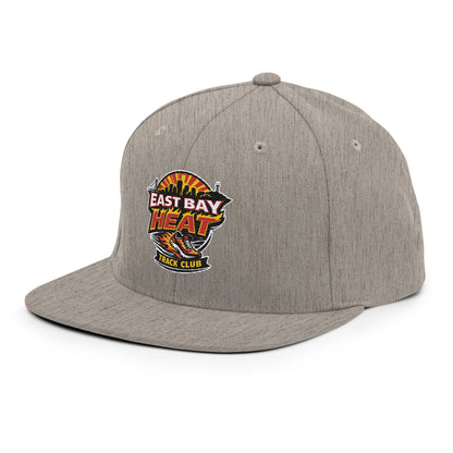 Snapback Hat | East Bay Heat Track Club | Alt Logo
