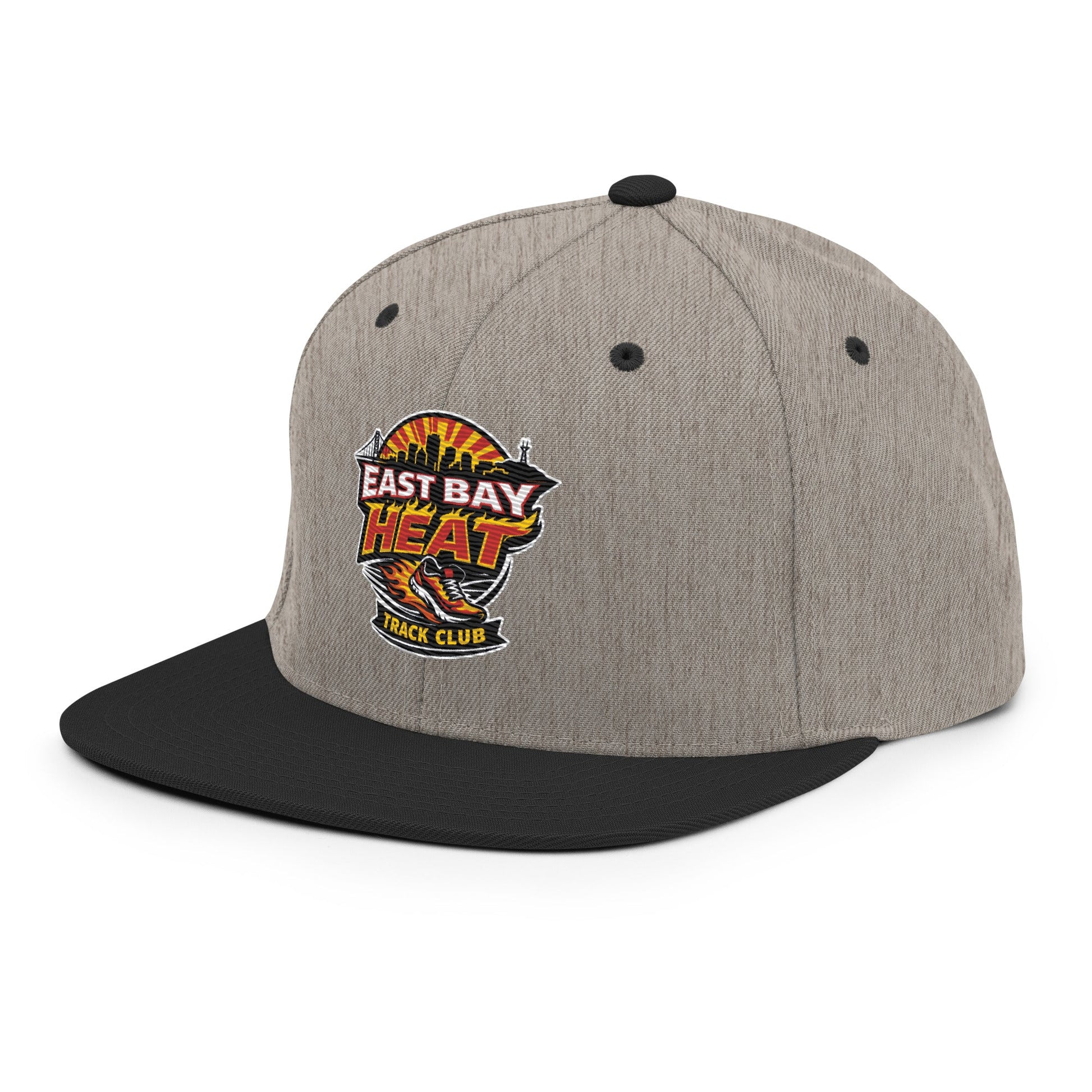 Snapback Hat | East Bay Heat Track Club | Alt Logo