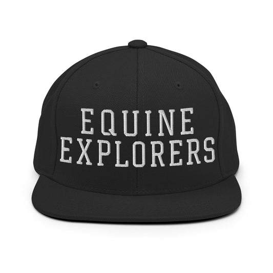Snapback Hat | Equine Explorers | Script Logo