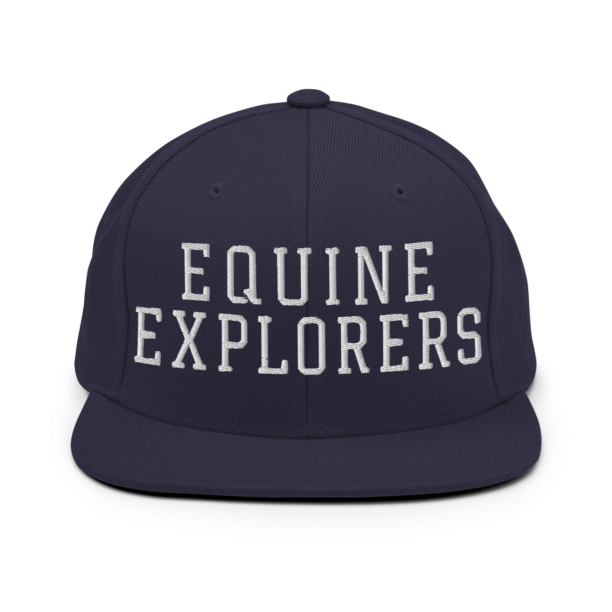 Snapback Hat | Equine Explorers | Script Logo