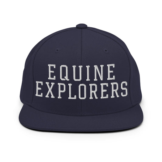 Snapback Hat | Equine Explorers | Script Logo