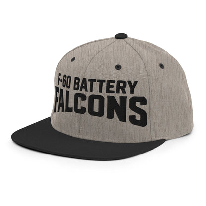 Snapback Hat | F - 60th ADA | Falcon Shield Logo