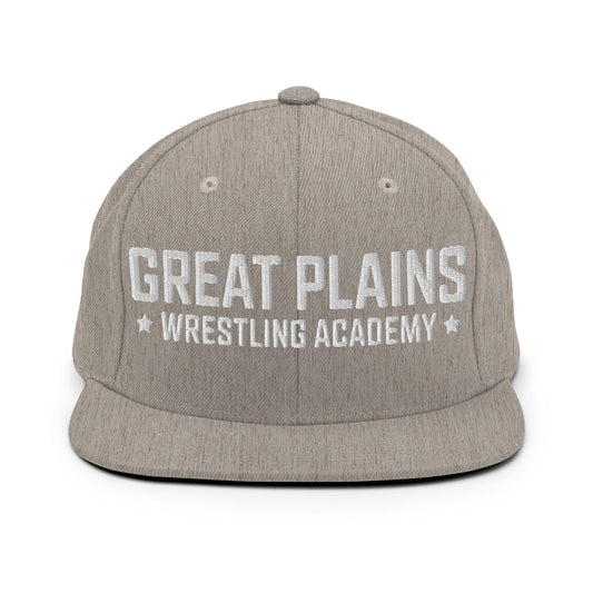 Snapback Hat | Great Plains Wrestling Academy | Script Logo