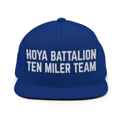 Snapback Hat | Hoya battalion Ten Miler | Modern Script Logo
