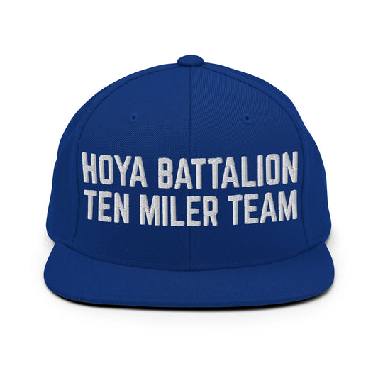 Snapback Hat | Hoya battalion Ten Miler | Modern Script Logo