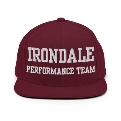 Snapback Hat | Irondale Dance Team | Script Logo