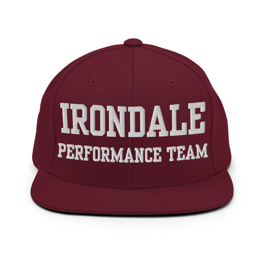 Snapback Hat | Irondale Dance Team | Script Logo