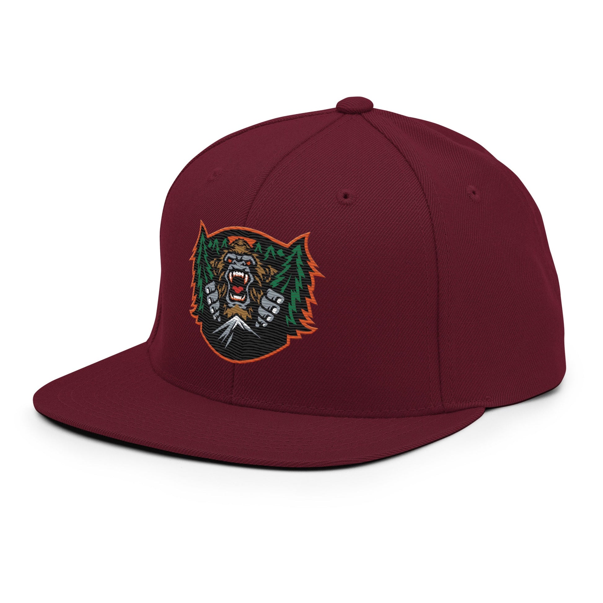 Snapback Hat | JBLM Bigfoot Hockey Team | Mascot Logo