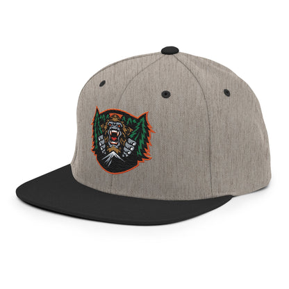 Snapback Hat | JBLM Bigfoot Hockey Team | Mascot Logo