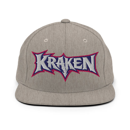 Snapback Hat | Kraken Fastpitch | Script Logo