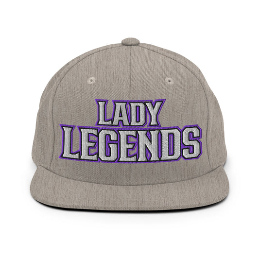 Snapback Hat | Lady Legends Volleyball | Script Logo