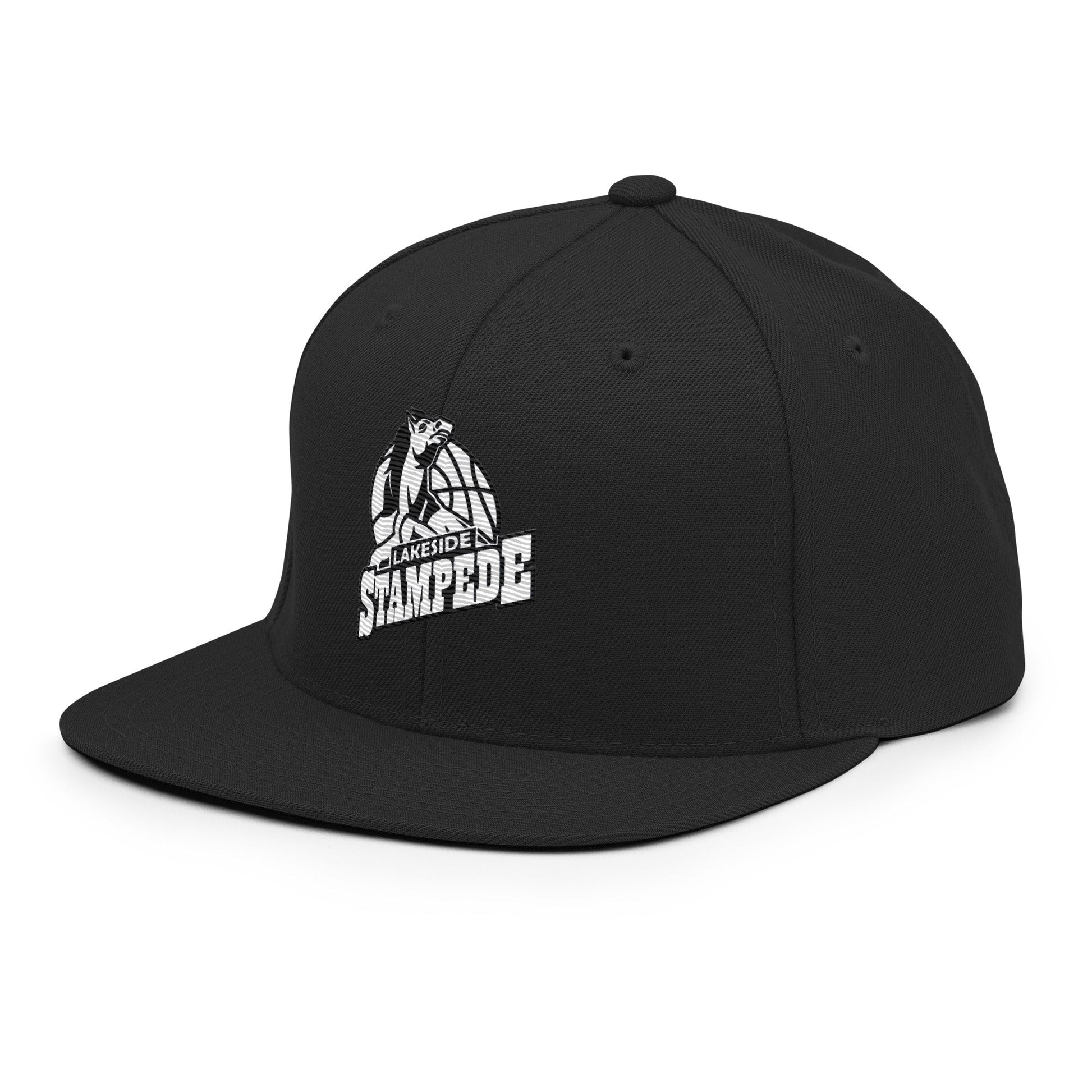 Snapback Hat | Lakeside Stampede | Basketball Mascot Logo