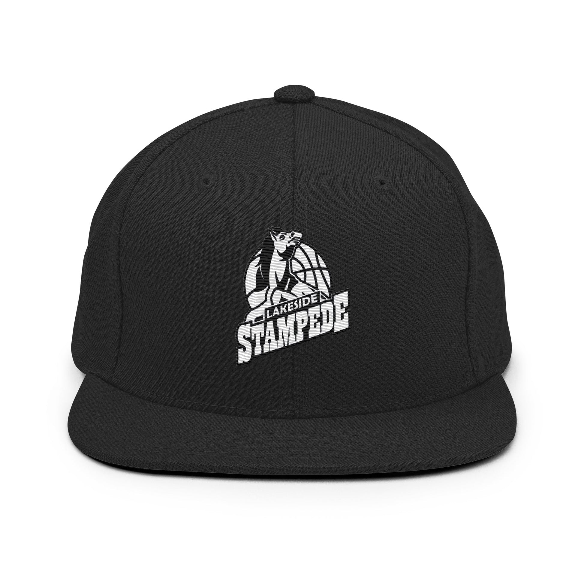 Snapback Hat | Lakeside Stampede | Basketball Mascot Logo