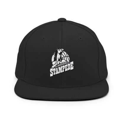 Snapback Hat | Lakeside Stampede | Basketball Mascot Logo