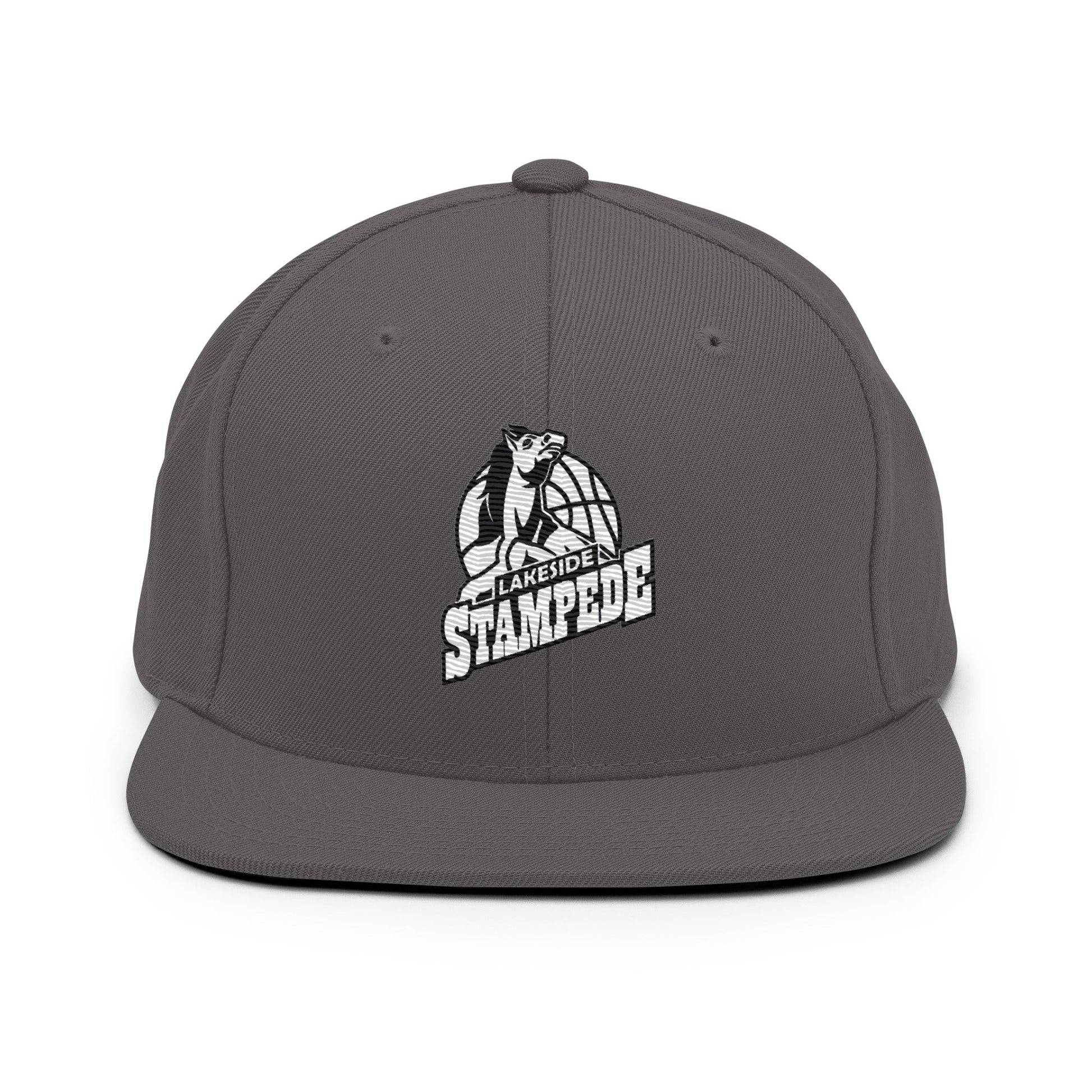 Snapback Hat | Lakeside Stampede | Basketball Mascot Logo