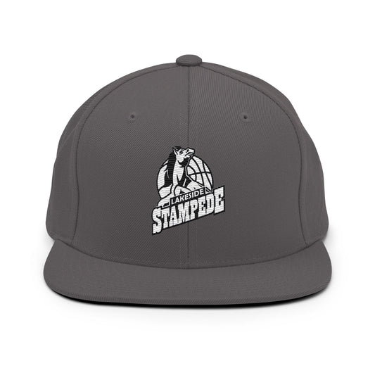 Snapback Hat | Lakeside Stampede | Basketball Mascot Logo