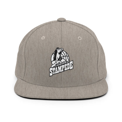 Snapback Hat | Lakeside Stampede | Basketball Mascot Logo