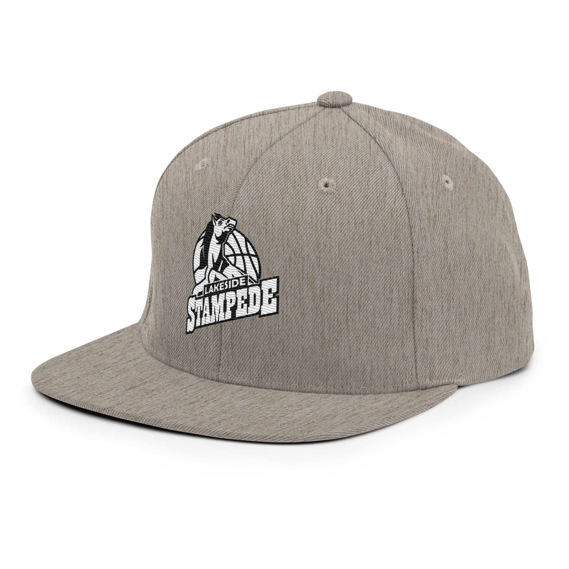 Snapback Hat | Lakeside Stampede | Basketball Mascot Logo