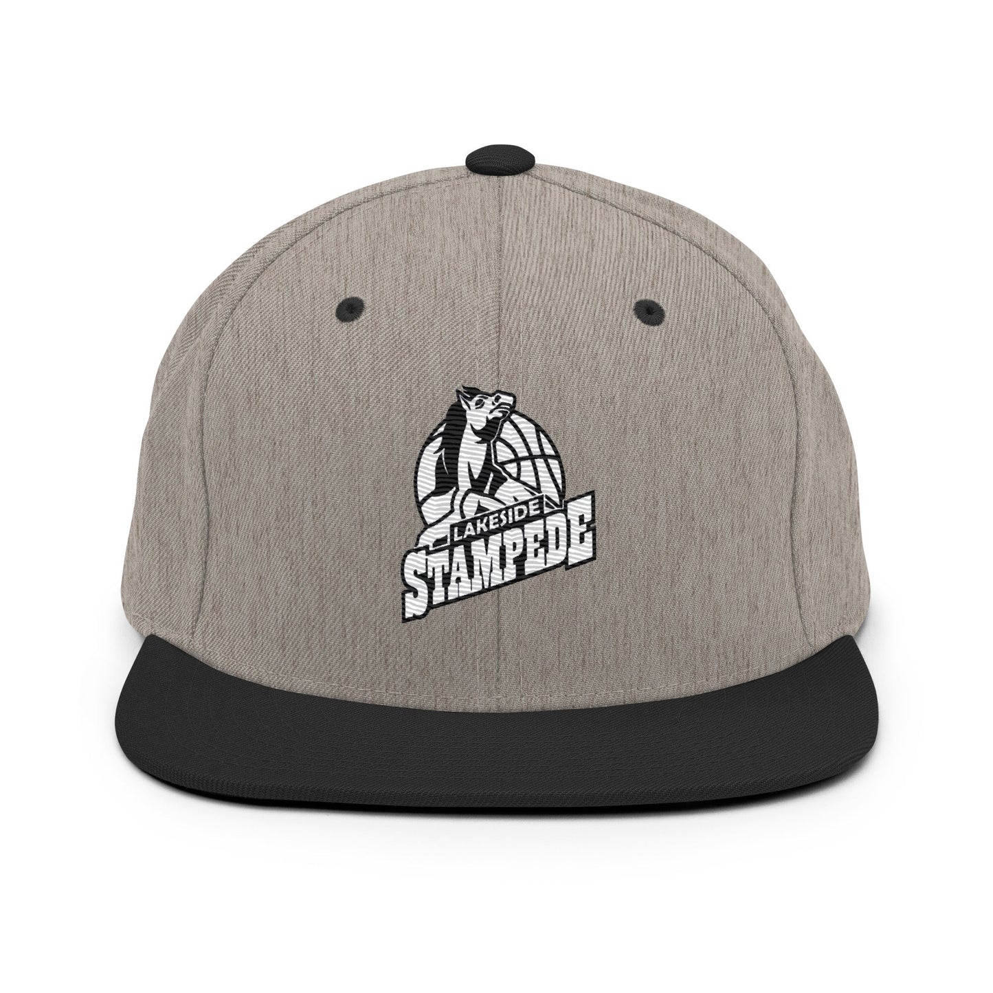 Snapback Hat | Lakeside Stampede | Basketball Mascot Logo