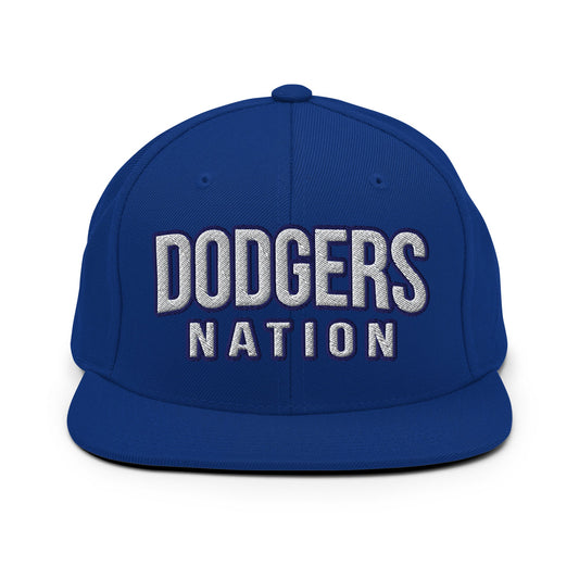 Snapback Hat | LI Dodgers Nation | Varsity Crest Logo