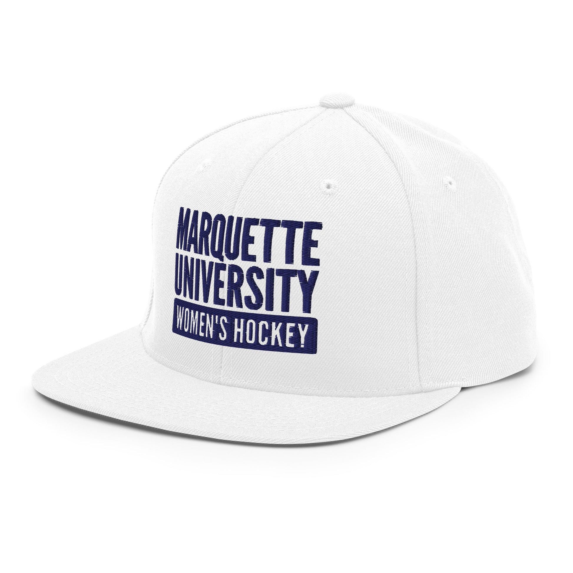 Snapback Hat | Marquette University Women's Hockey | Modern Script Logo