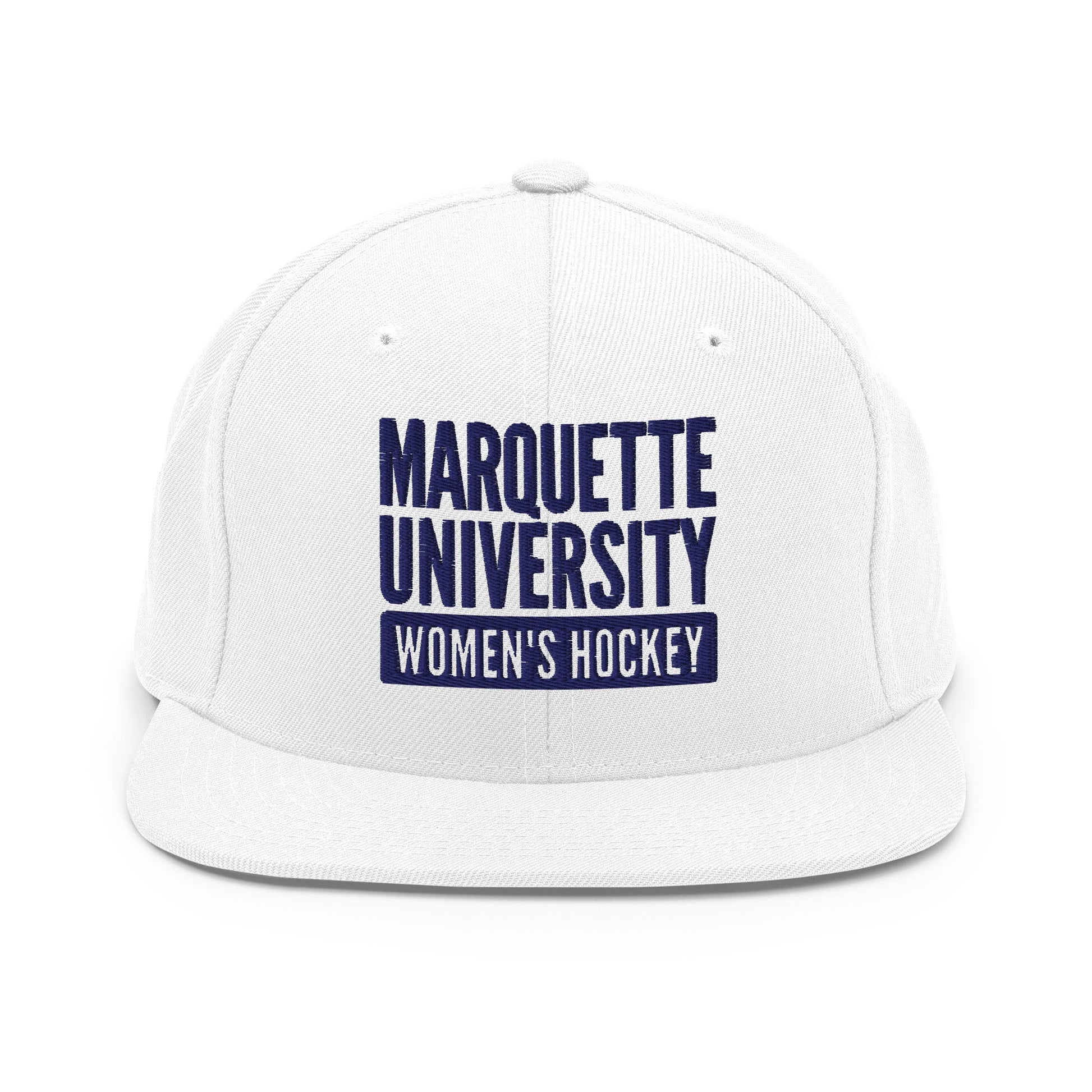 Snapback Hat | Marquette University Women's Hockey | Modern Script Logo