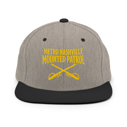 Snapback Hat | Metro Nashville Police Department Horse Mounted Patrol | Crest Logo