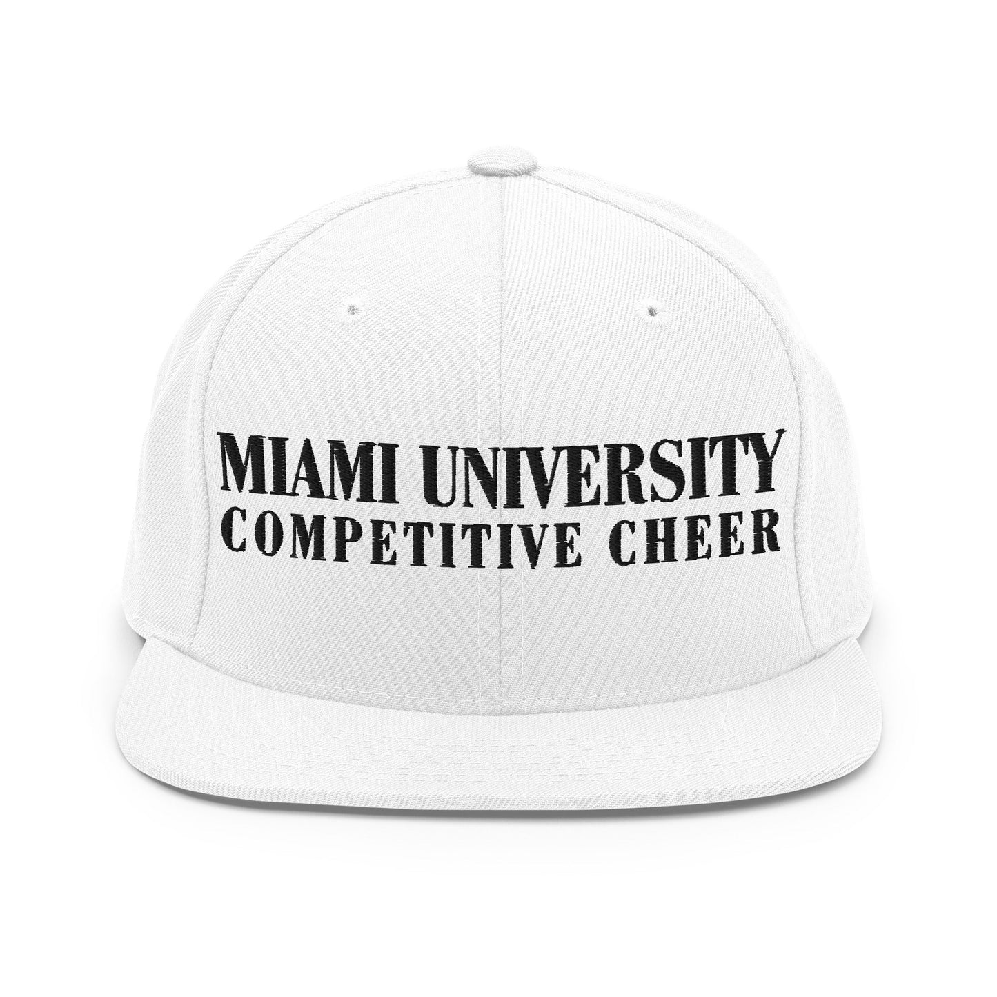 Snapback Hat | Miami University Competitive Cheer Team | Alt Logo