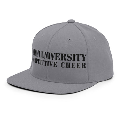Snapback Hat | Miami University Competitive Cheer Team | Alt Logo