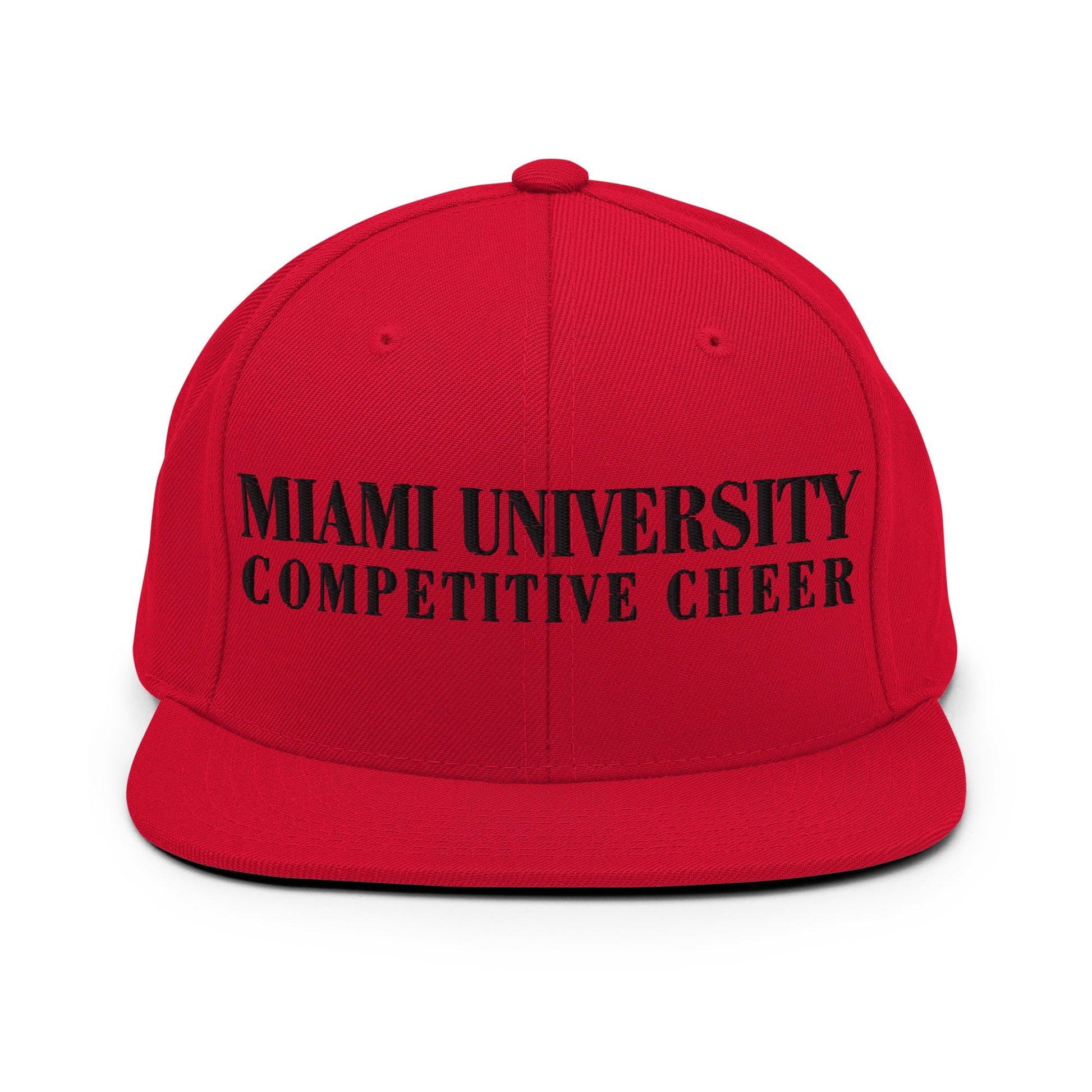 Snapback Hat | Miami University Competitive Cheer Team | Alt Logo