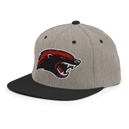 Snapback Hat | Midwest Badgers | Emblem Logo