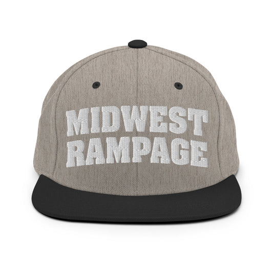 Snapback Hat | Midwest Rampage | Modern Script Logo